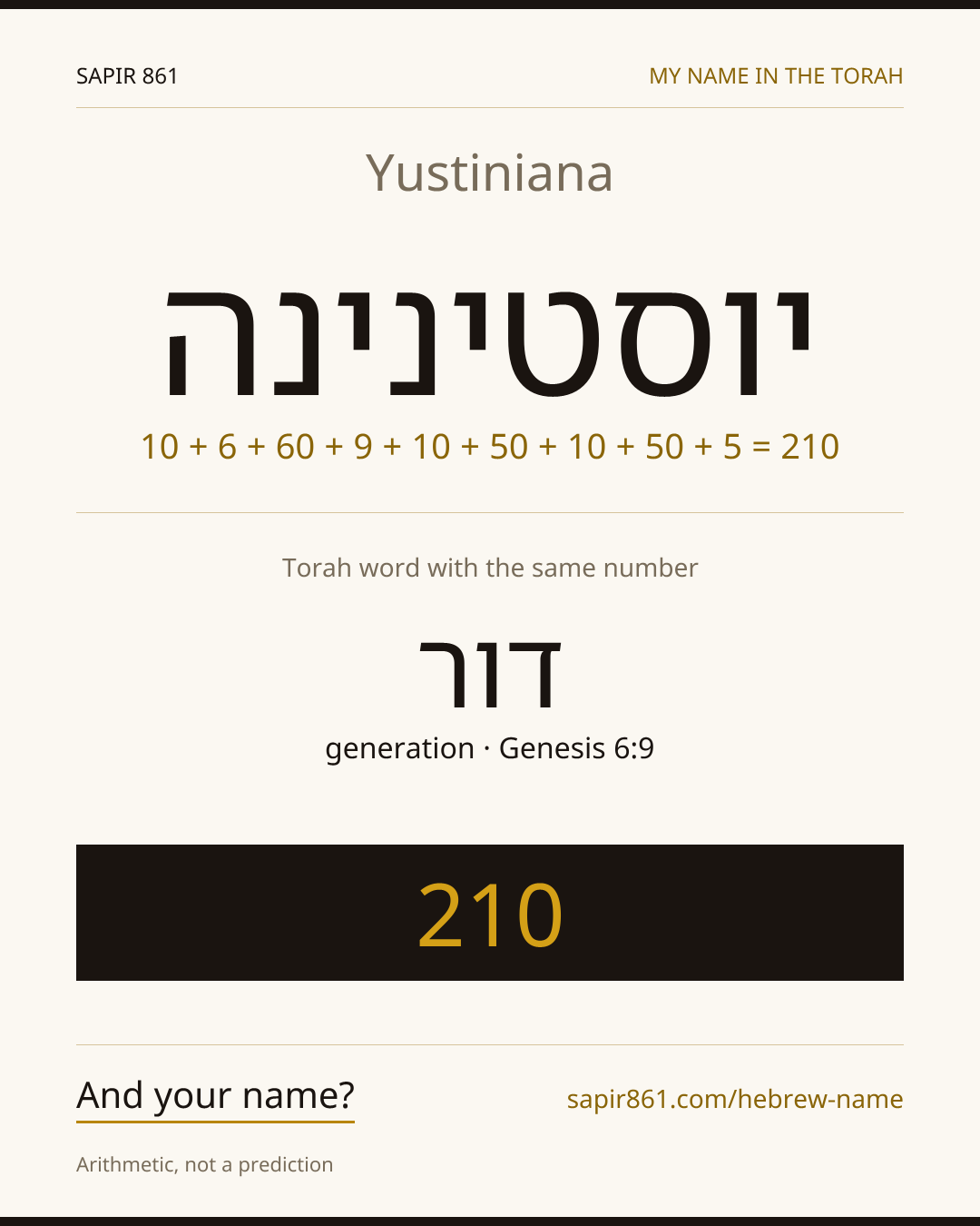Yustiniana — יוסטינינה