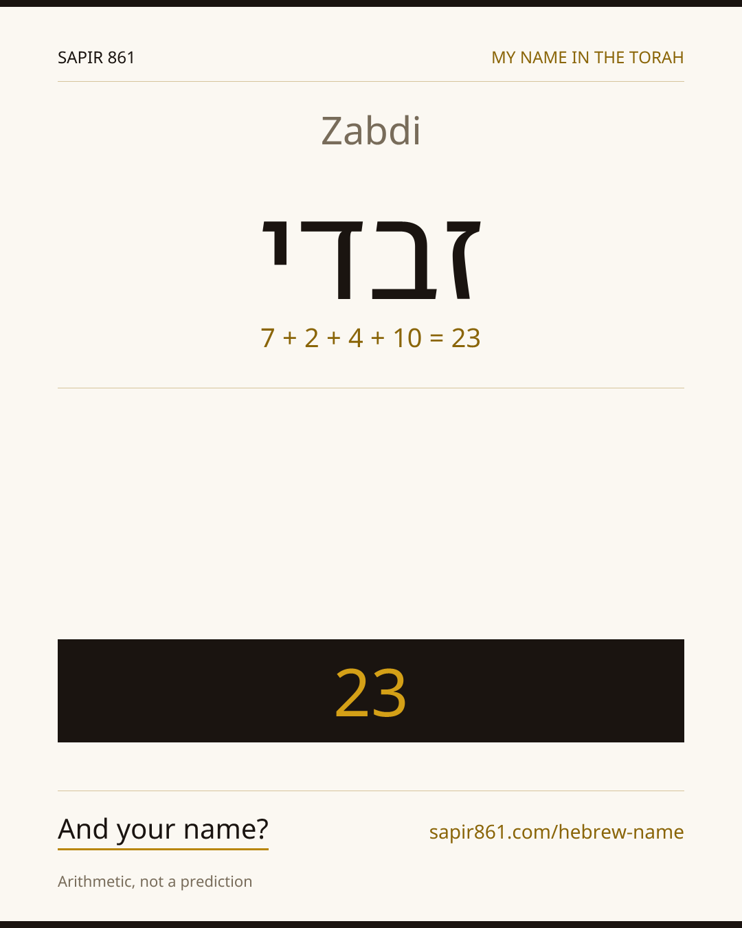 Zabdi — זבדי