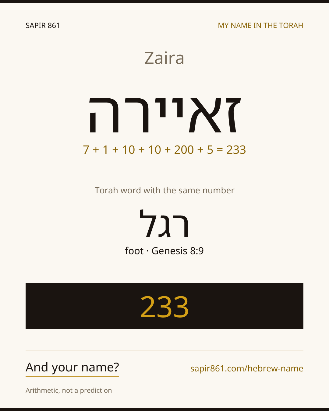 Zaira — זאיירה