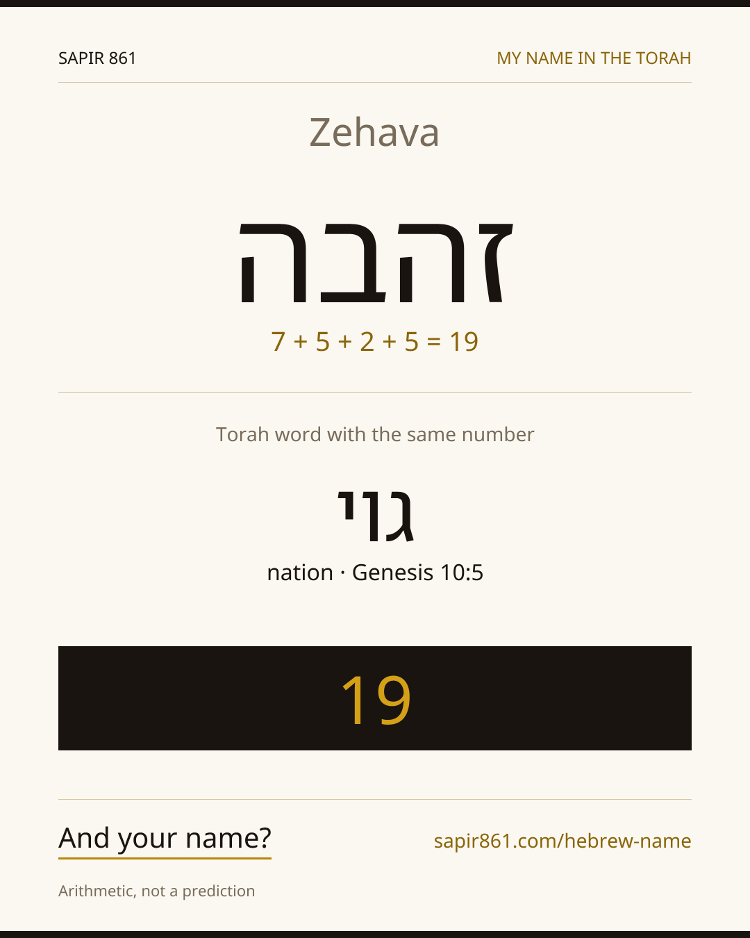 Zehava — זהבה