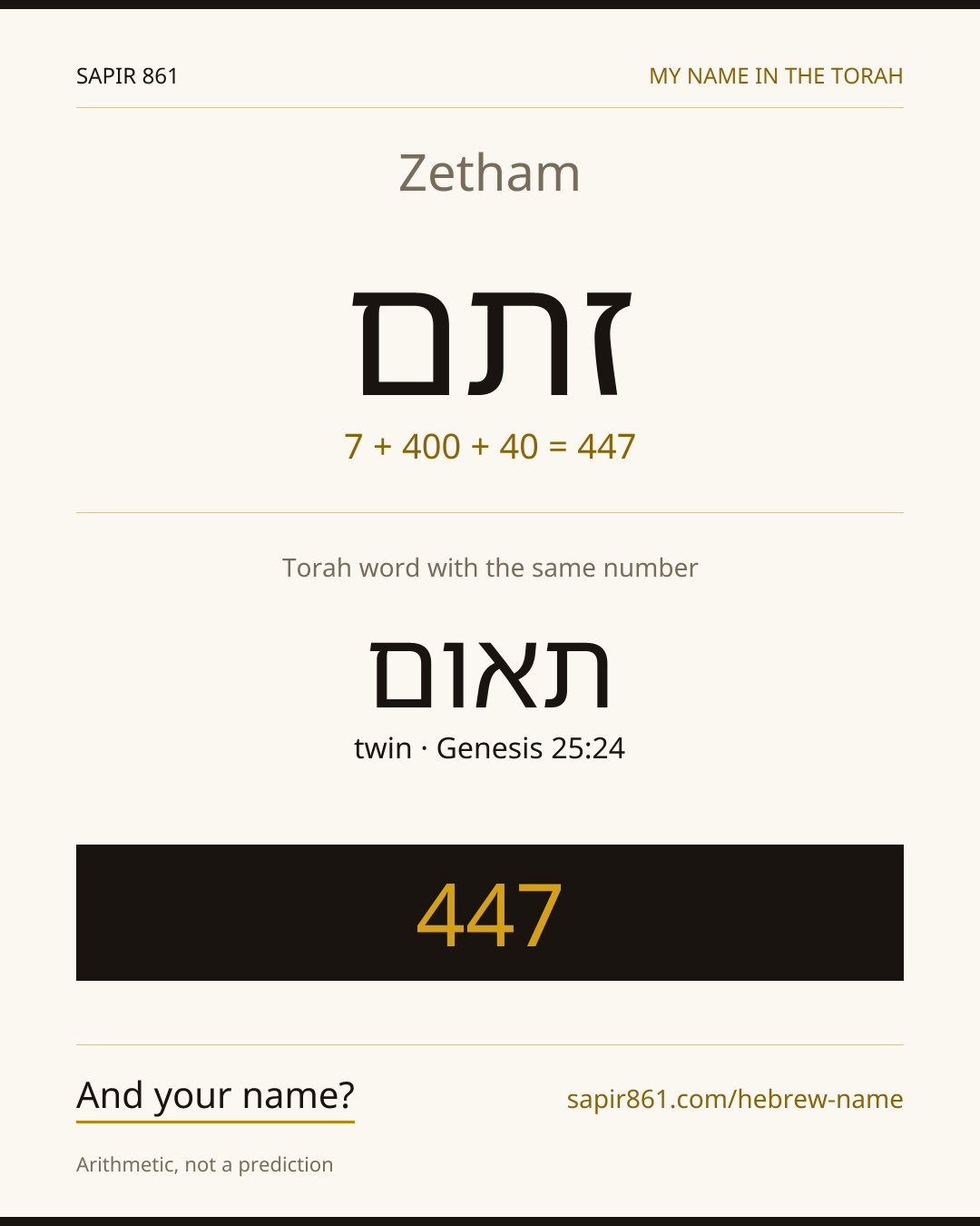 Zetham — זתם