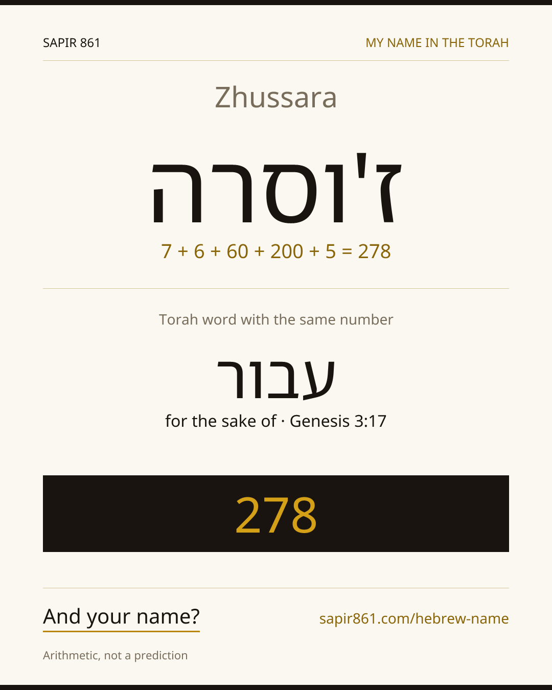 Zhussara — ז'וסרה
