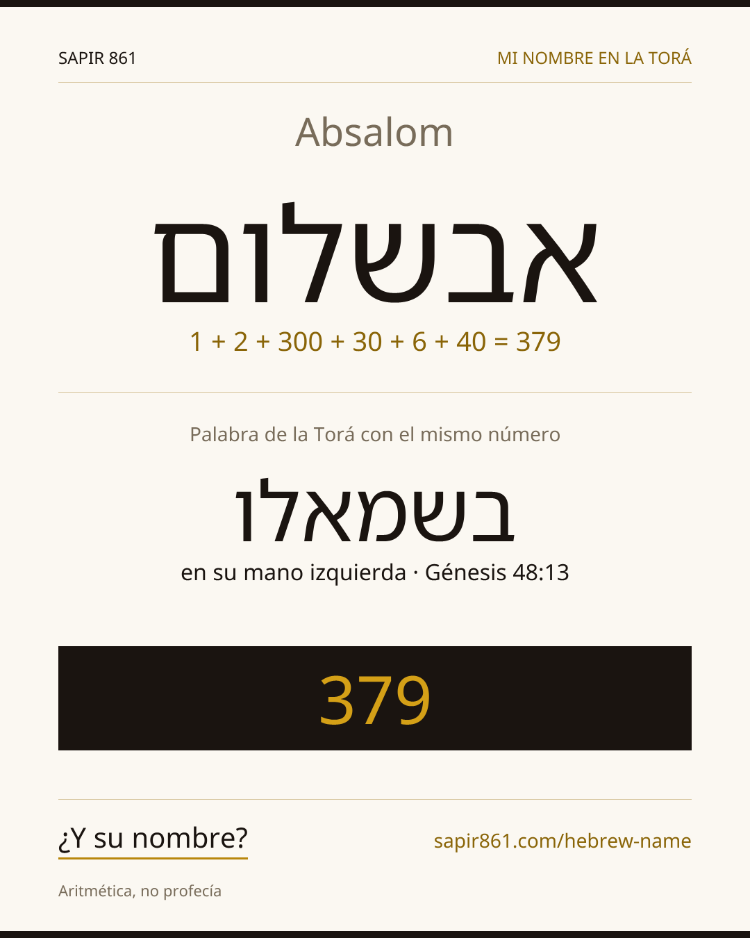 Absalom — אבשלום