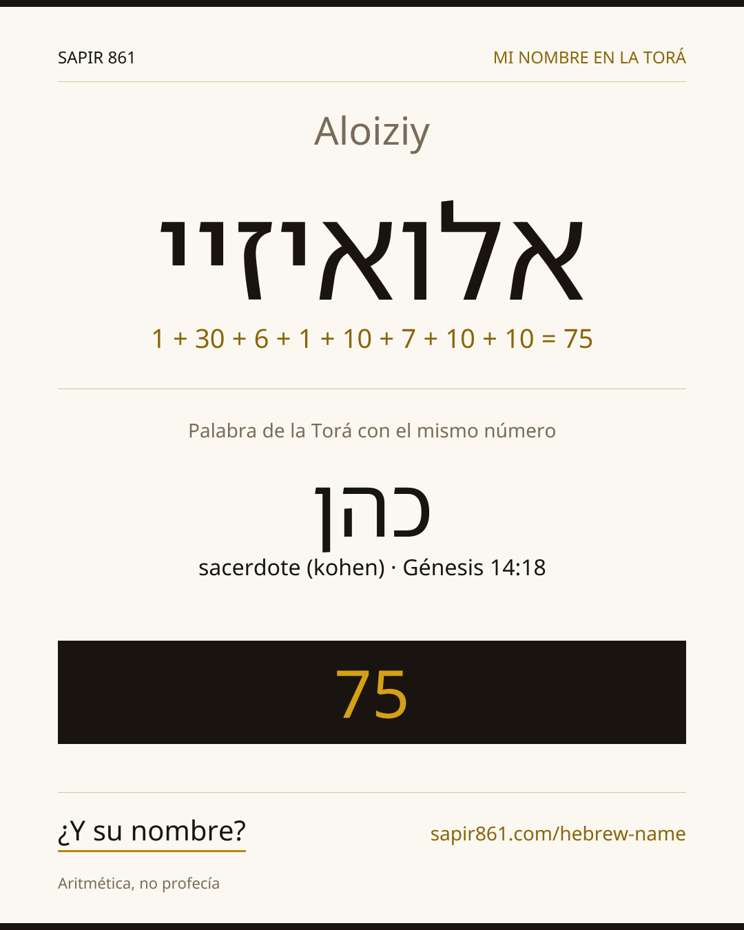 Aloiziy — אלואיזיי