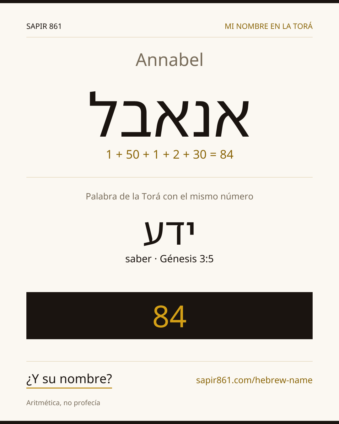 Annabel — אנאבל