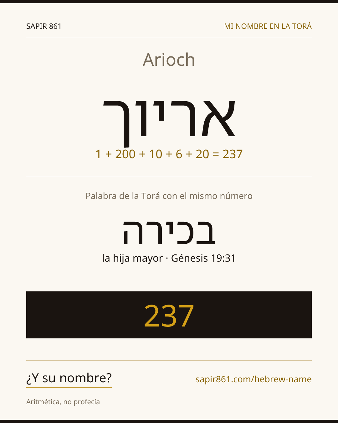 Arioch — אריוך