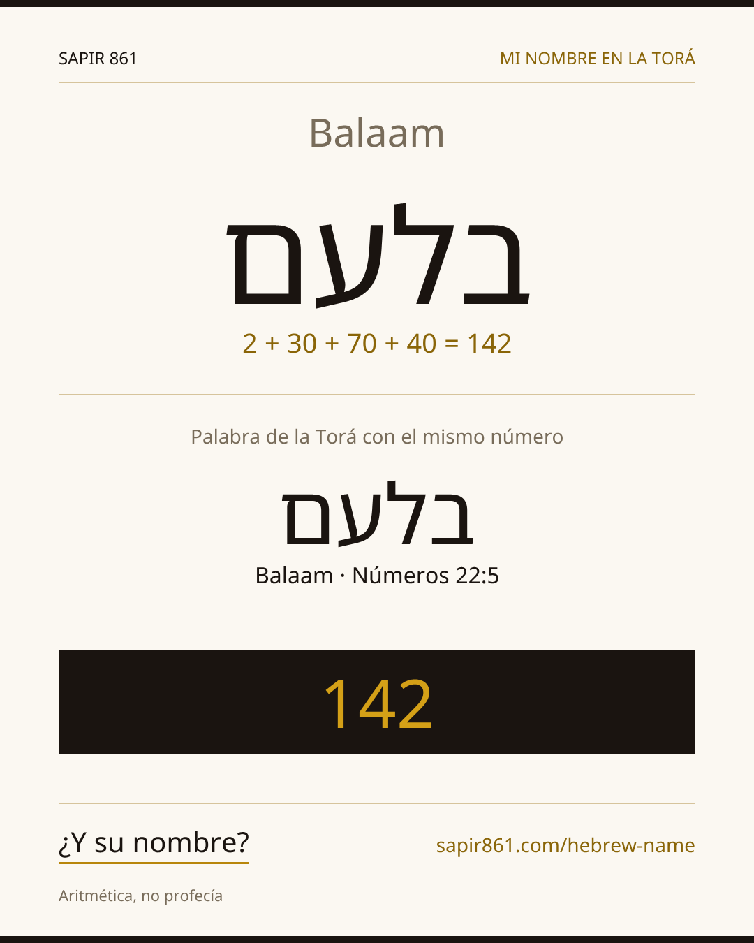 Balaam — בלעם