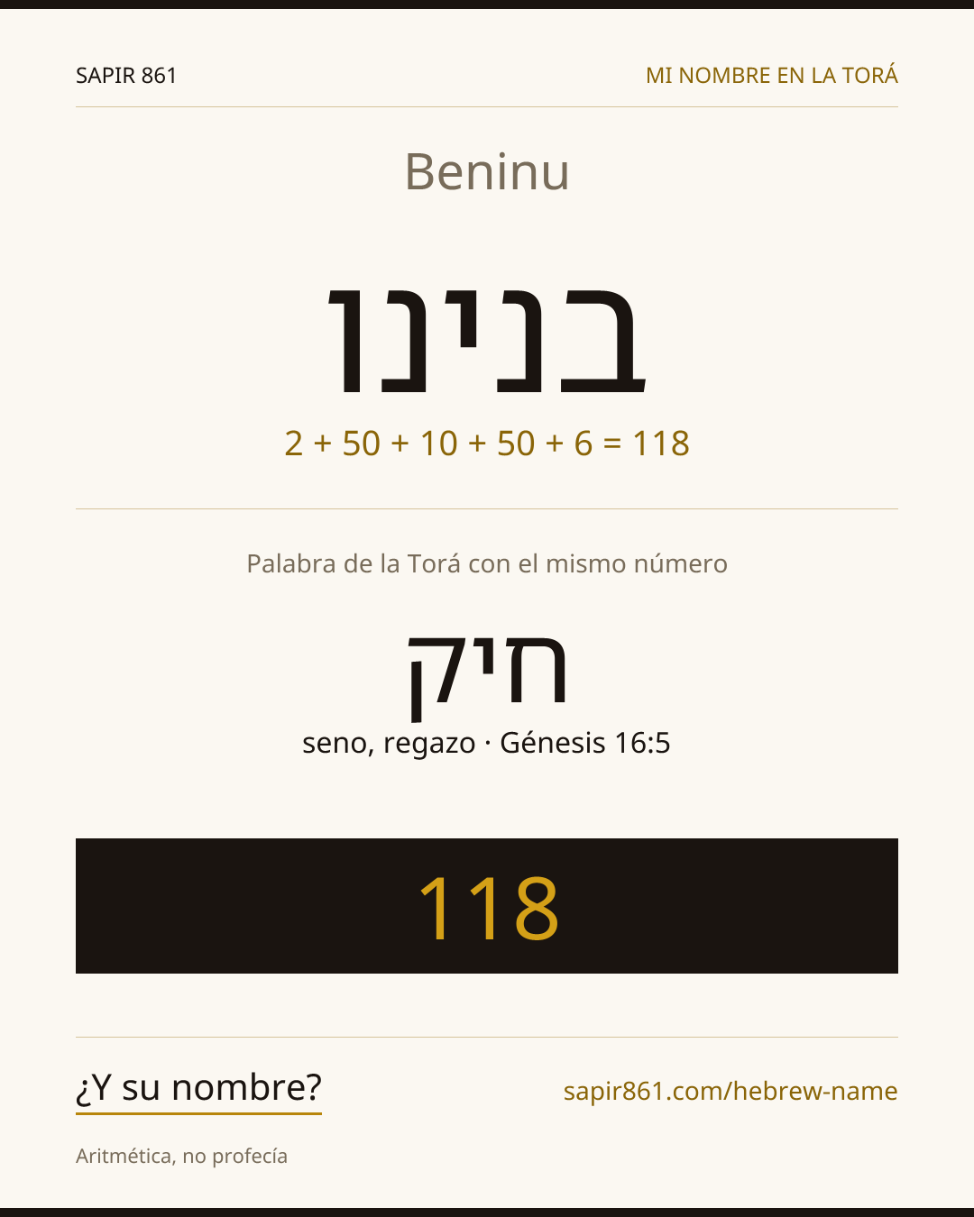 Beninu — בנינו