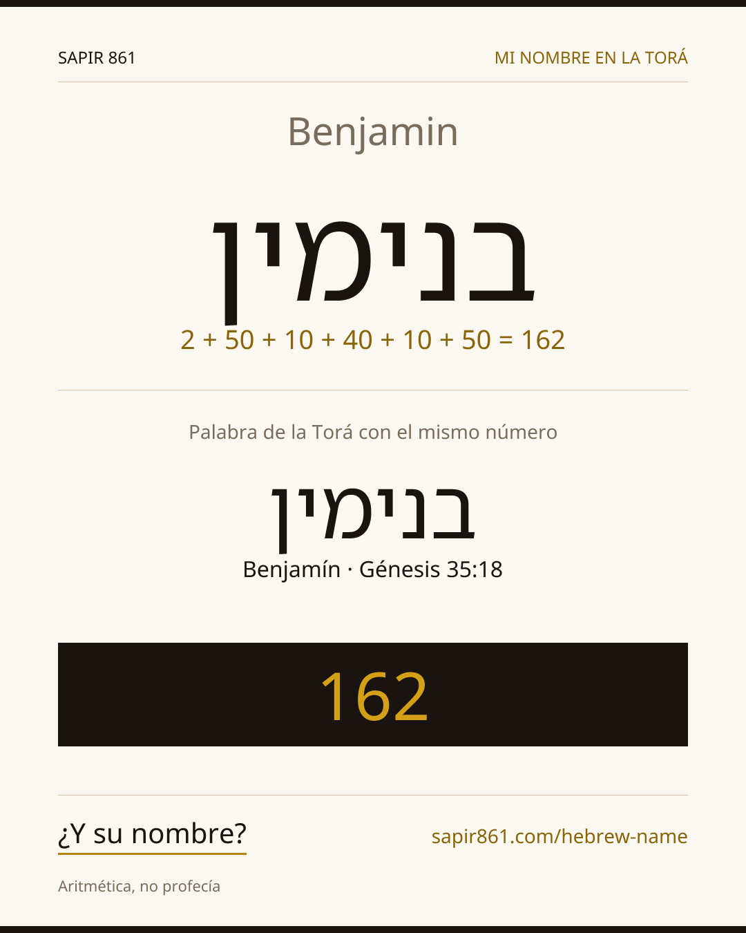 Benjamin — בנימין
