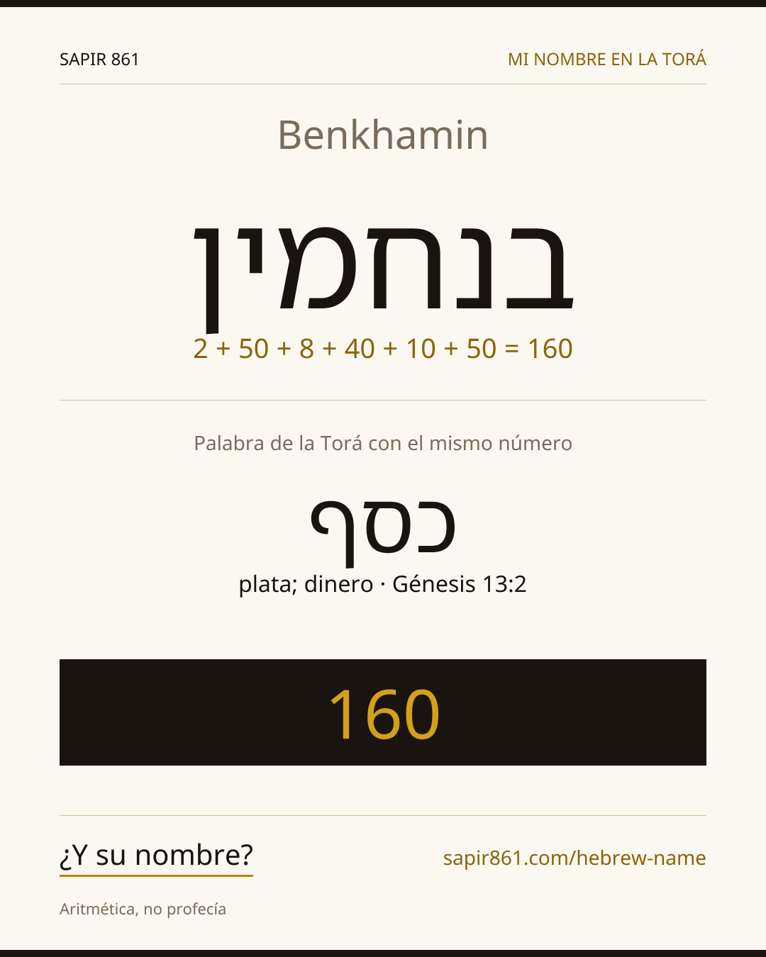 Benkhamin — בנחמין