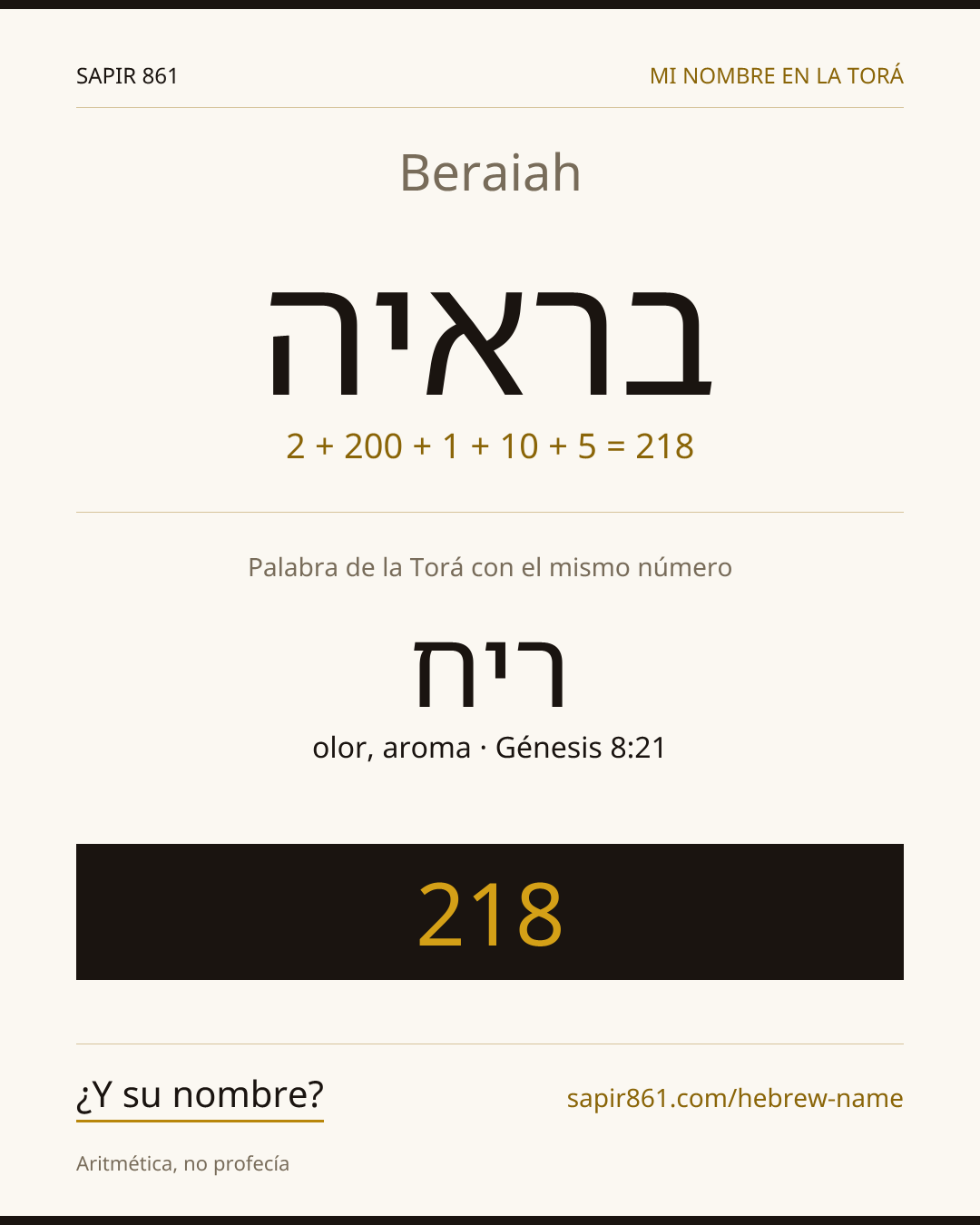 Beraiah — בראיה