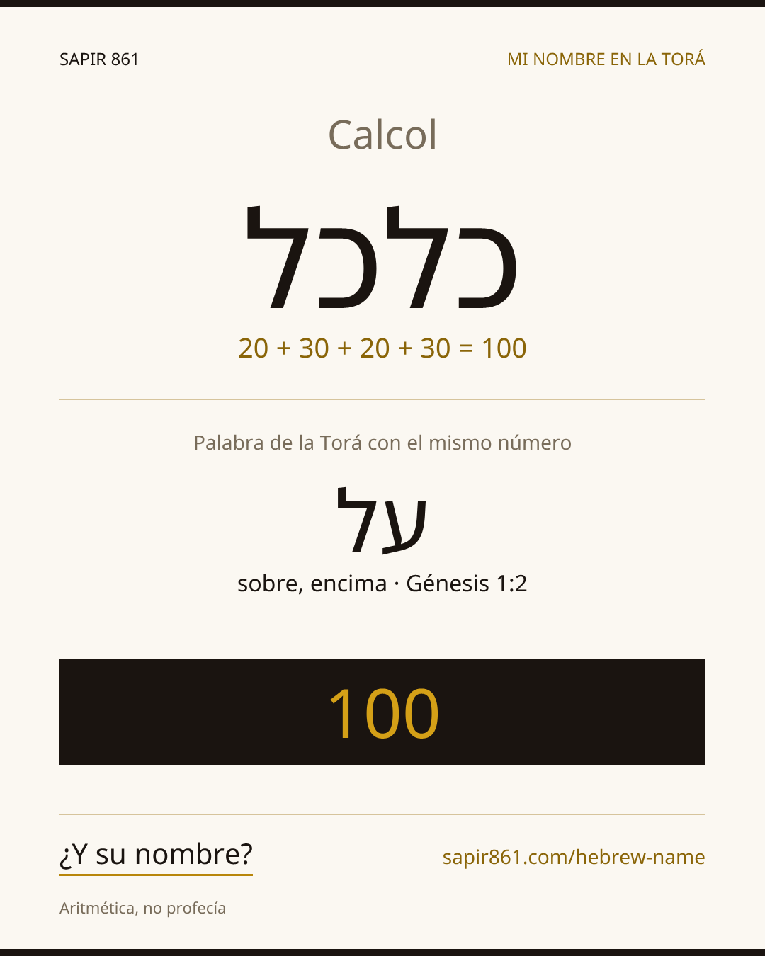 Calcol — כלכל