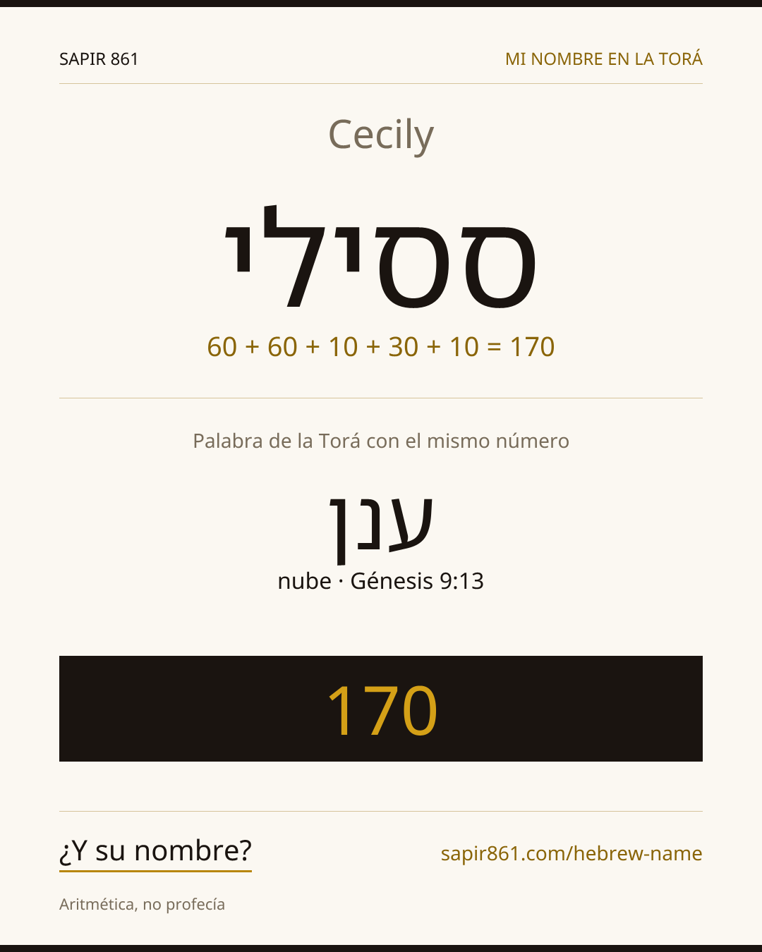Cecily — ססילי