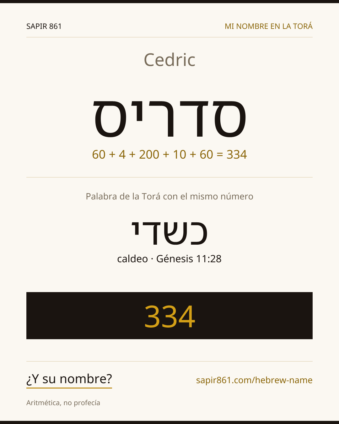 Cedric — סדריס