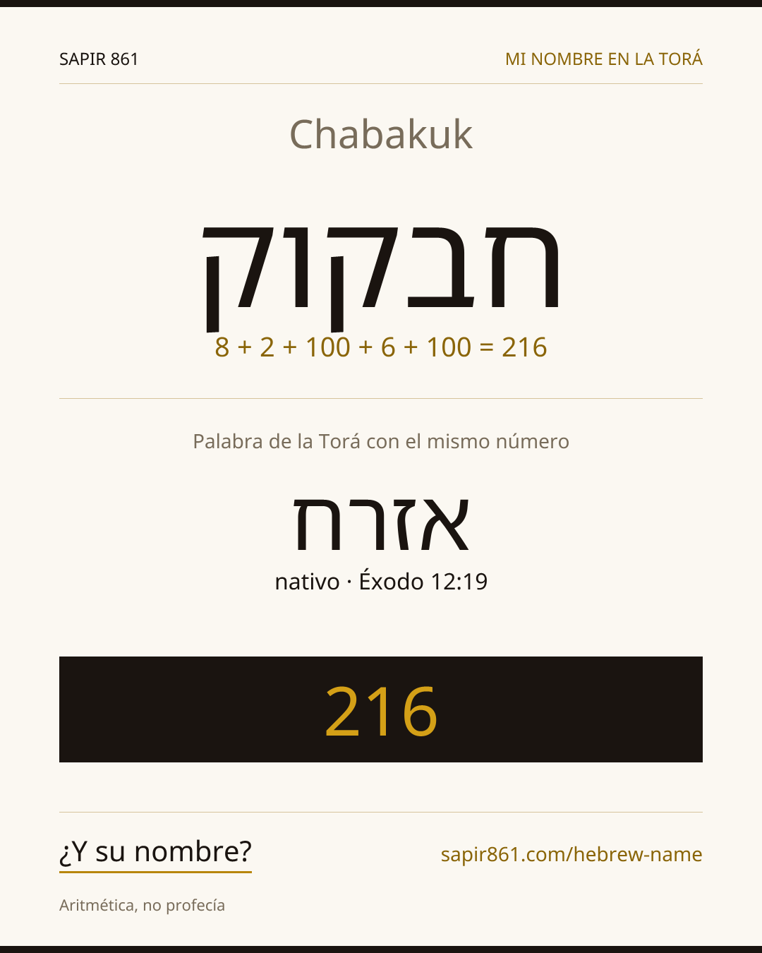 Chabakuk — חבקוק