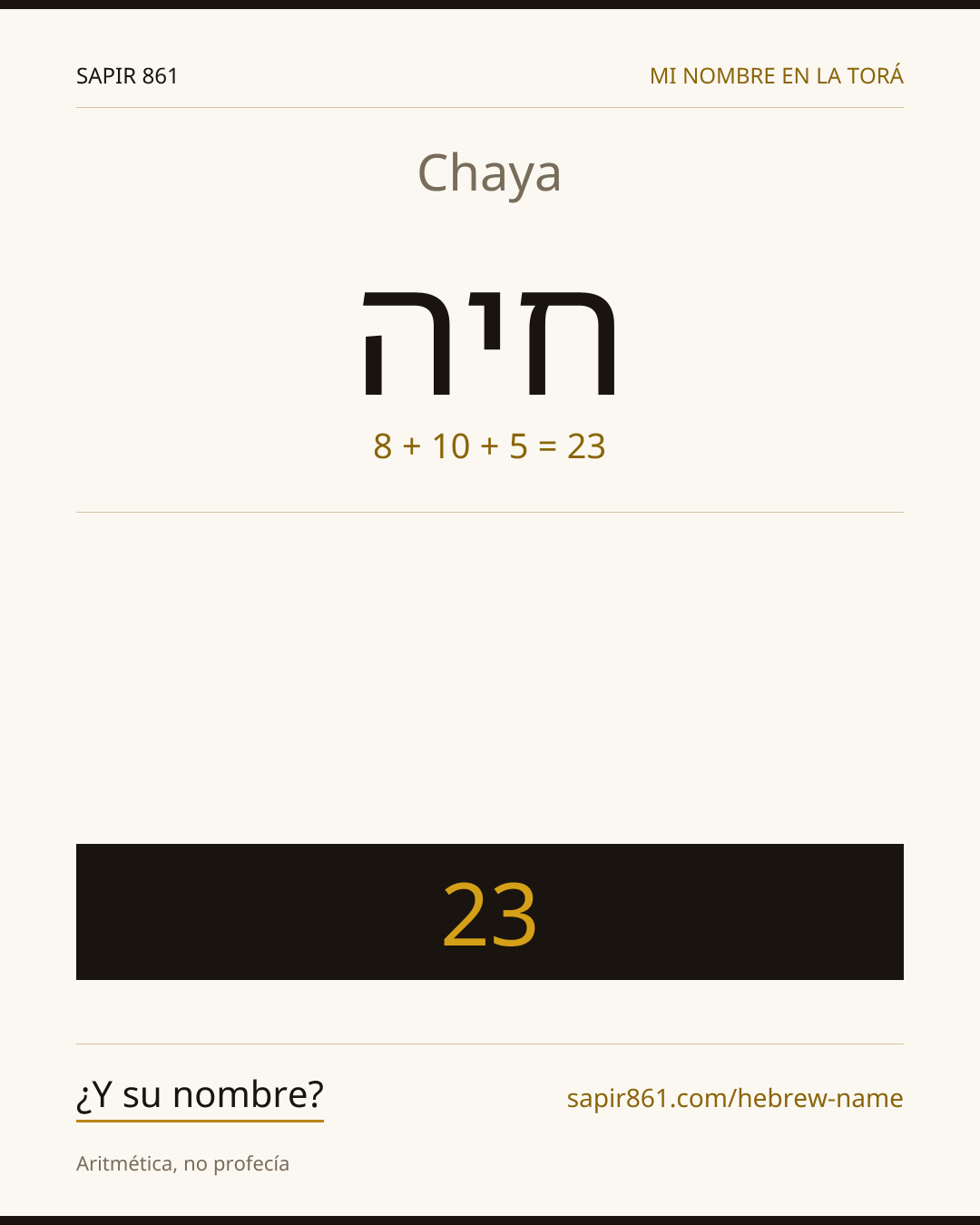 Chaya — חיה