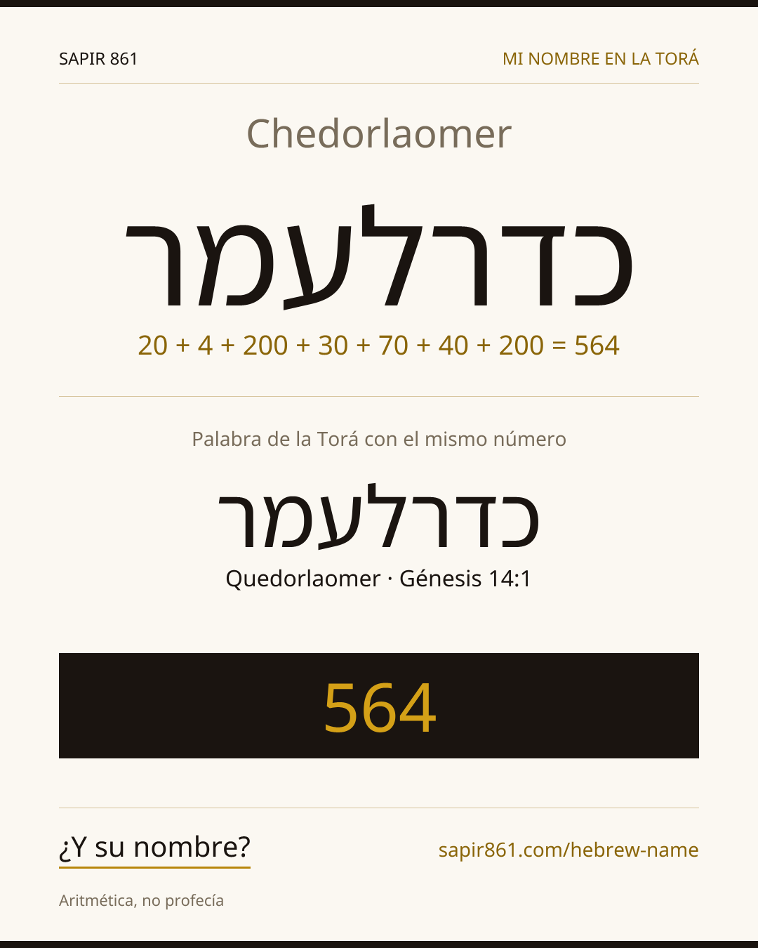 Chedorlaomer — כדרלעמר