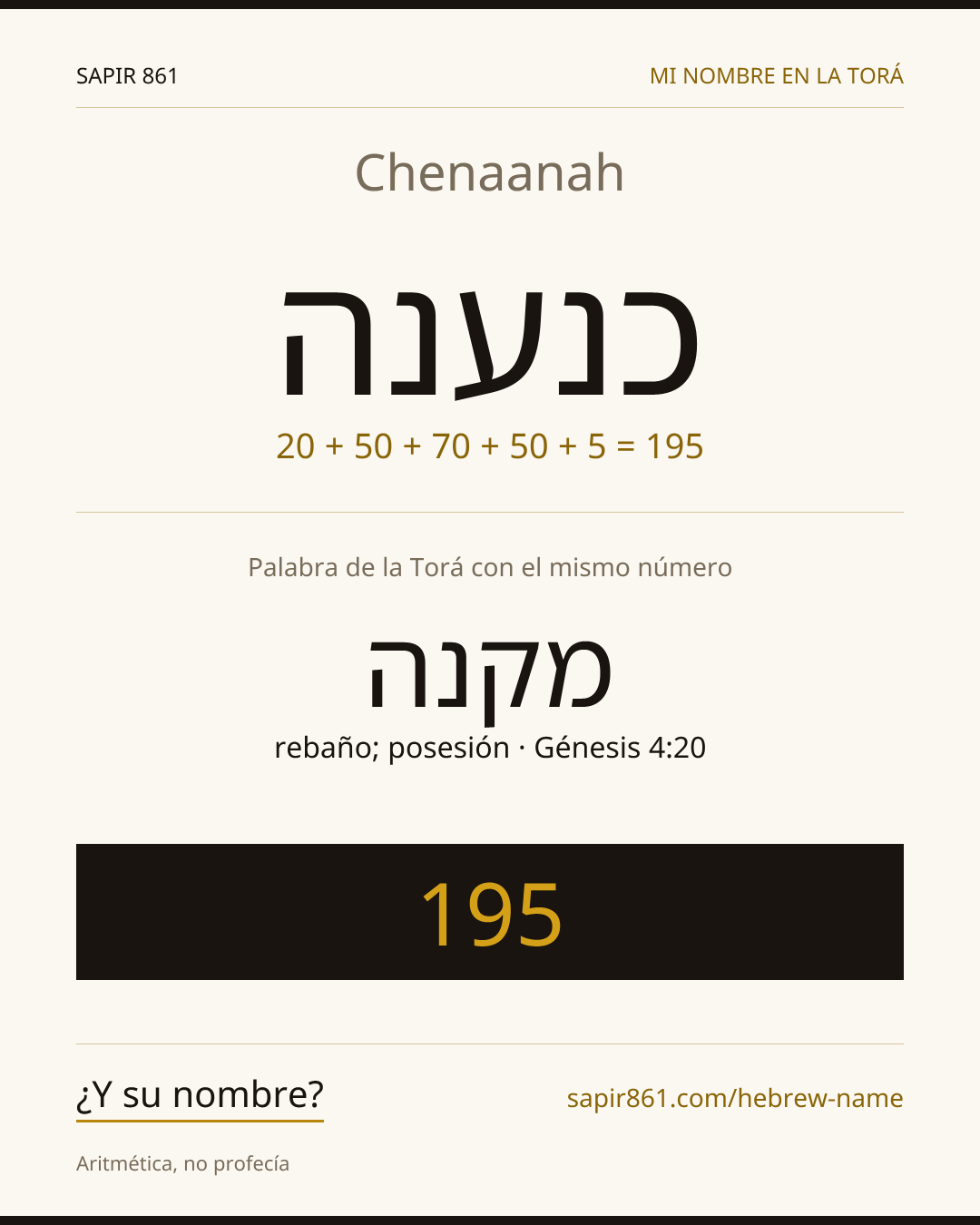 Chenaanah — כנענה