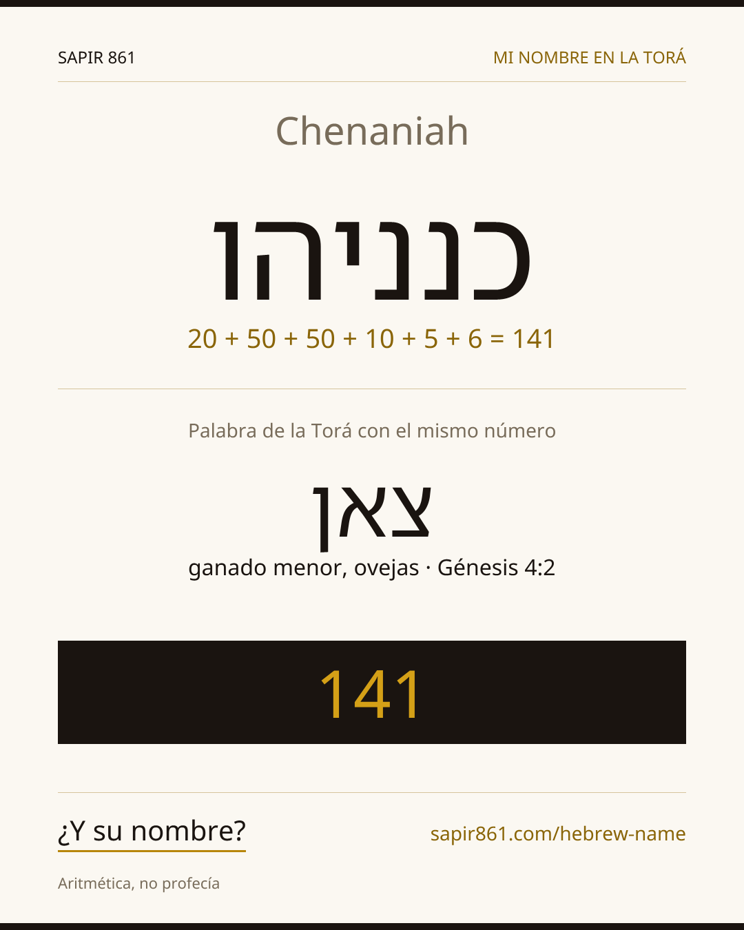 Chenaniah — כנניהו
