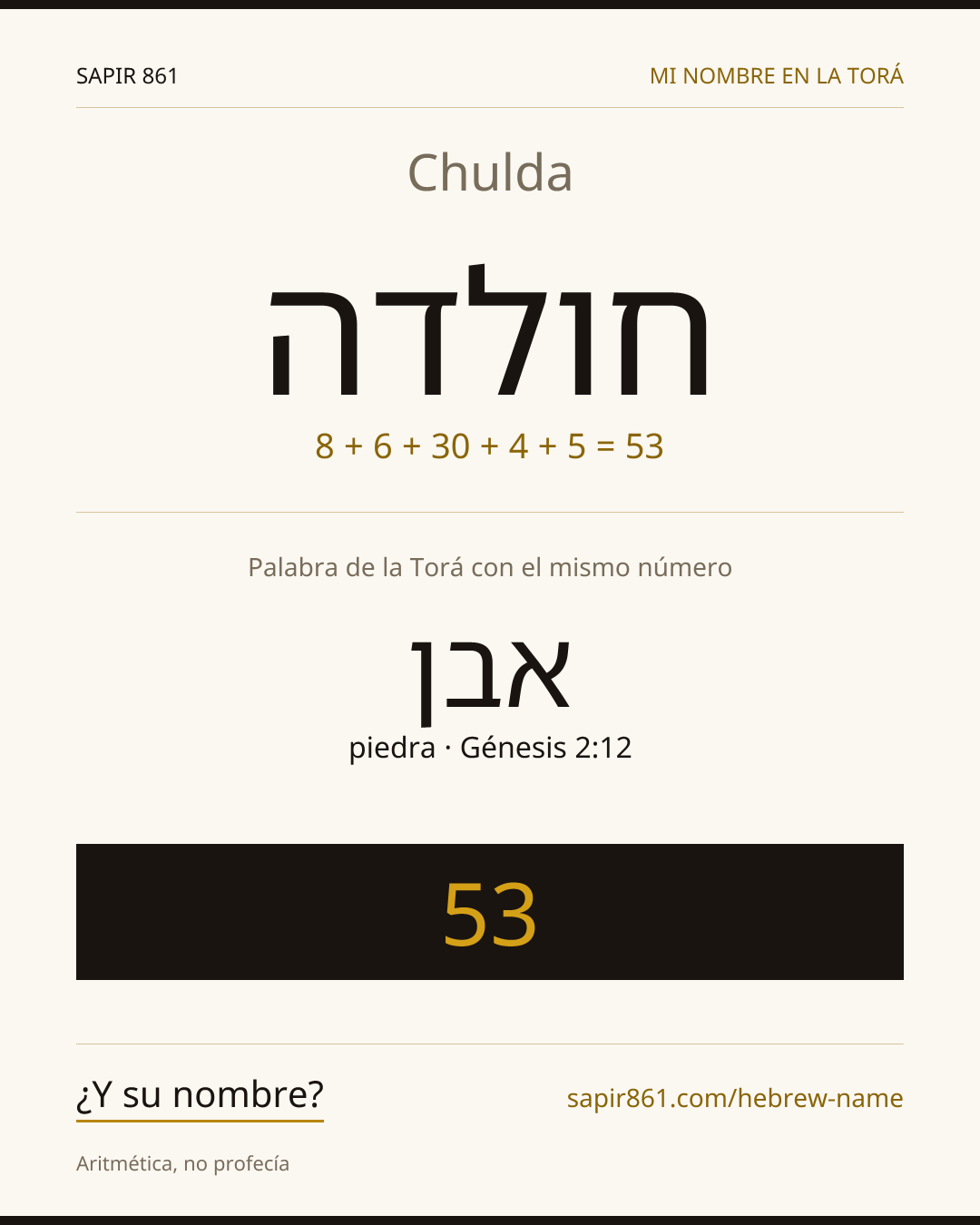 Chulda — חולדה
