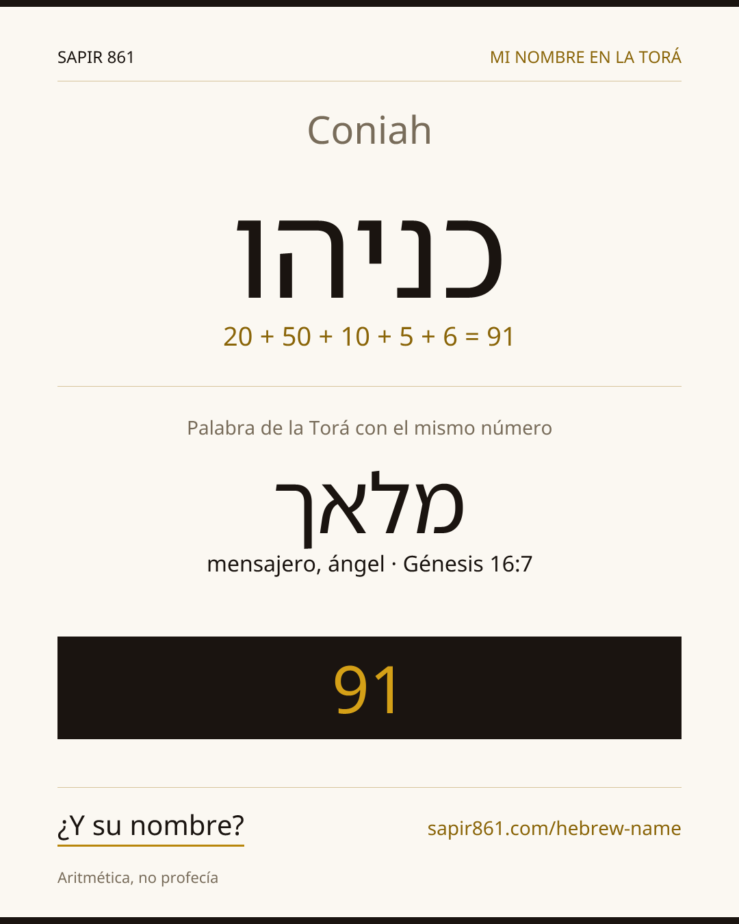 Coniah — כניהו