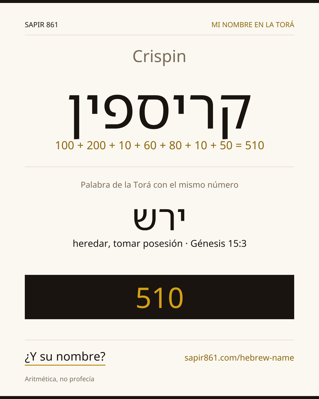 Crispin — קריספין