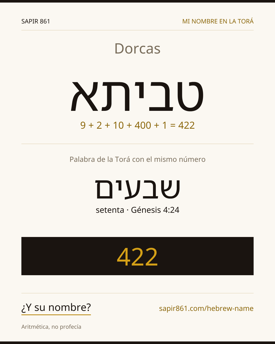 Dorcas — טביתא