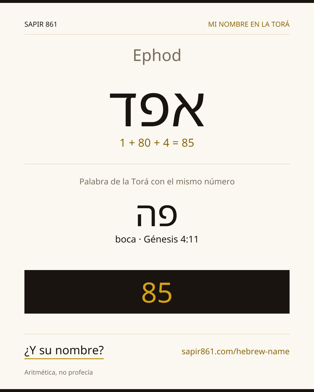 Ephod — אפד