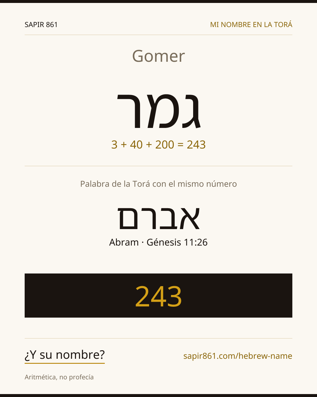 Gomer — גמר