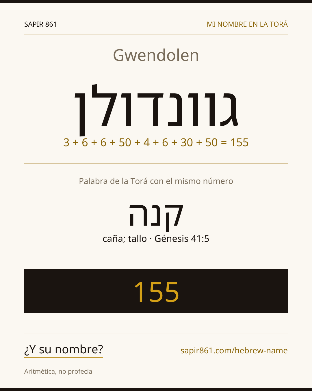 Gwendolen — גוונדולן
