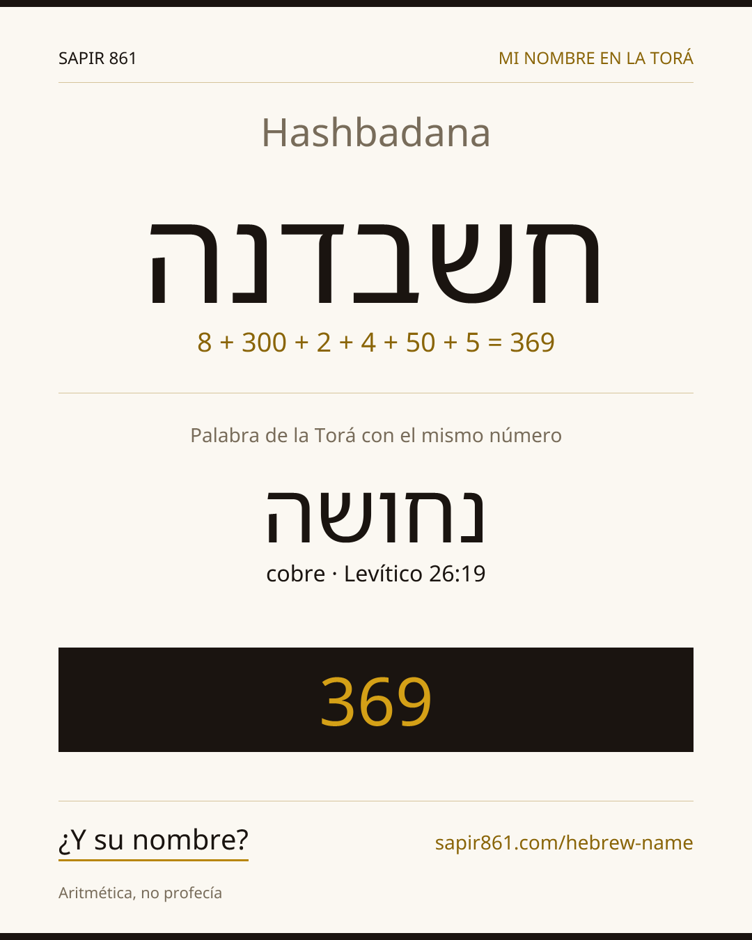 Hashbadana — חשבדנה