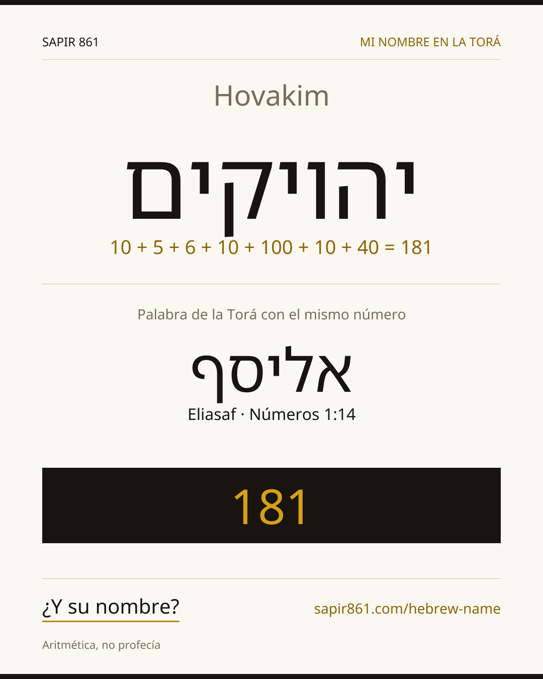 Hovakim — יהויקים