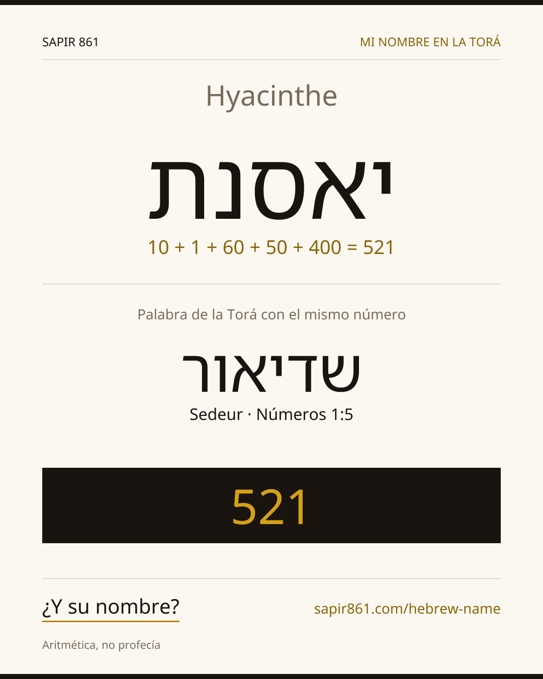 Hyacinthe — יאסנת