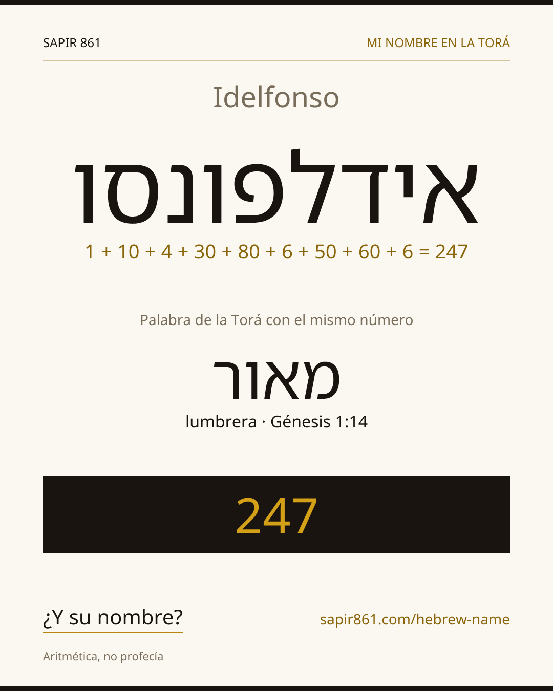 Idelfonso — אידלפונסו