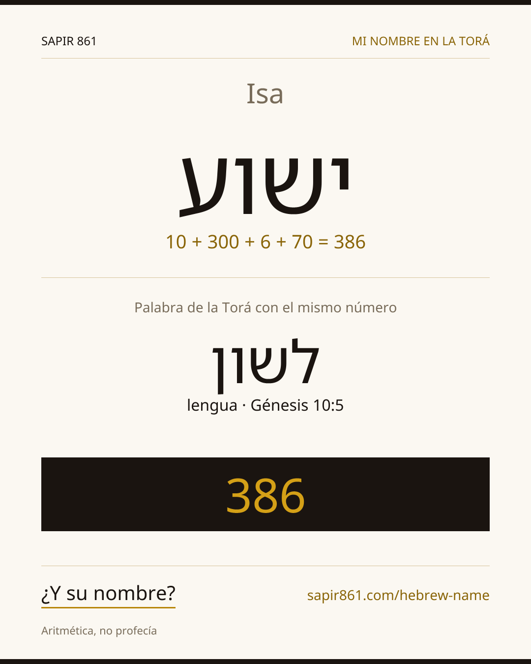 Isa — ישוע