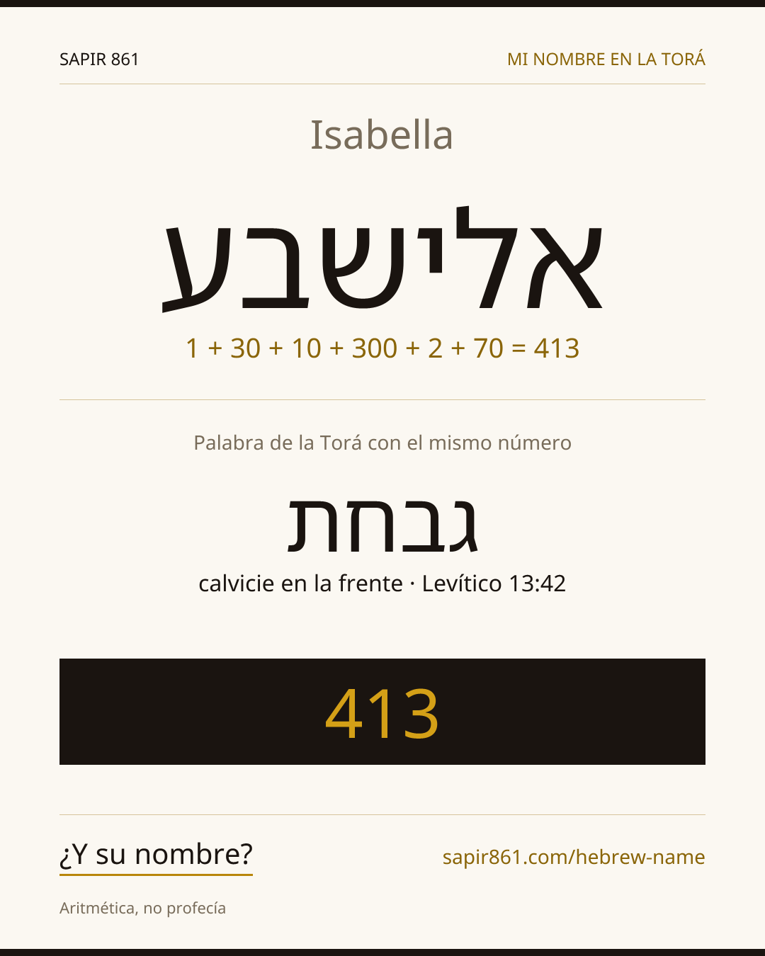 Isabella — אלישבע