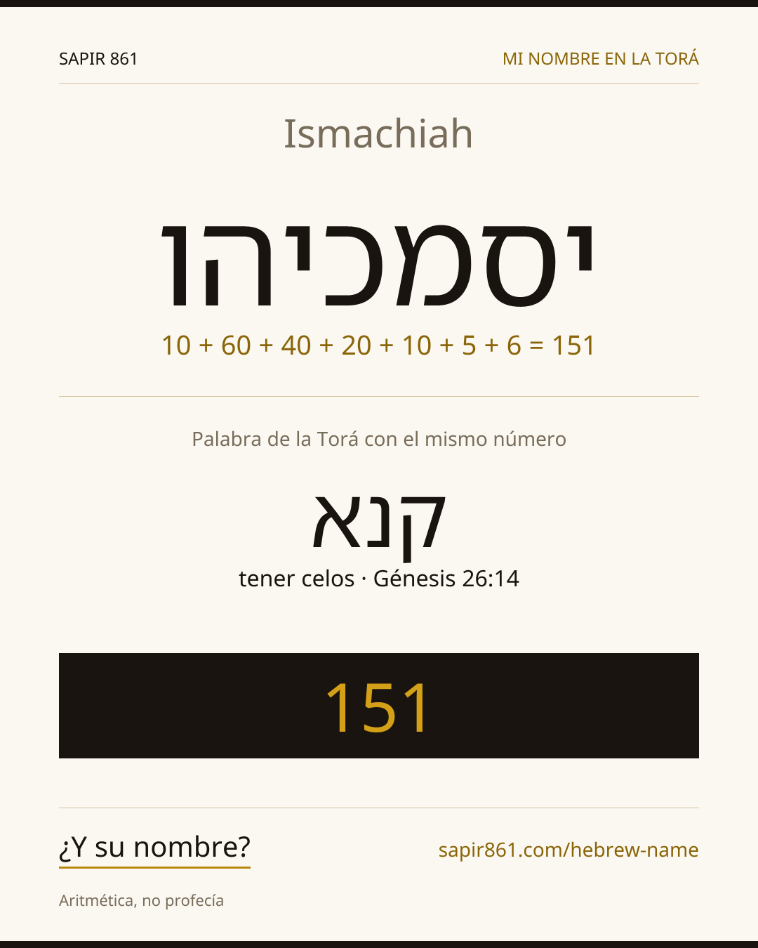 Ismachiah — יסמכיהו