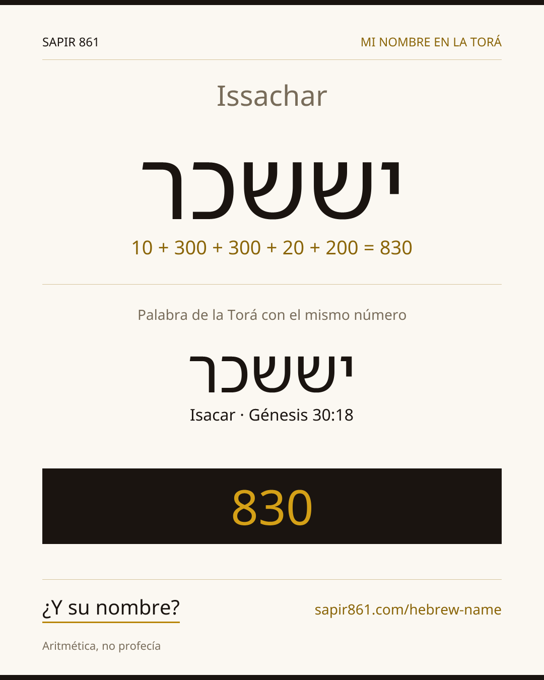 Issachar — יששכר