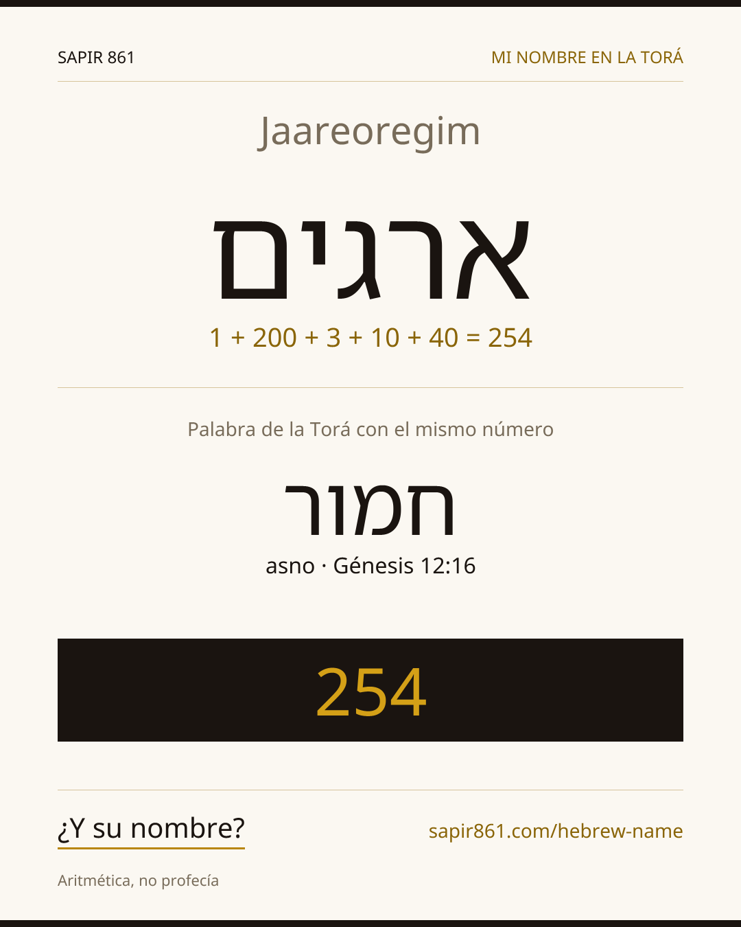 Jaareoregim — ארגים
