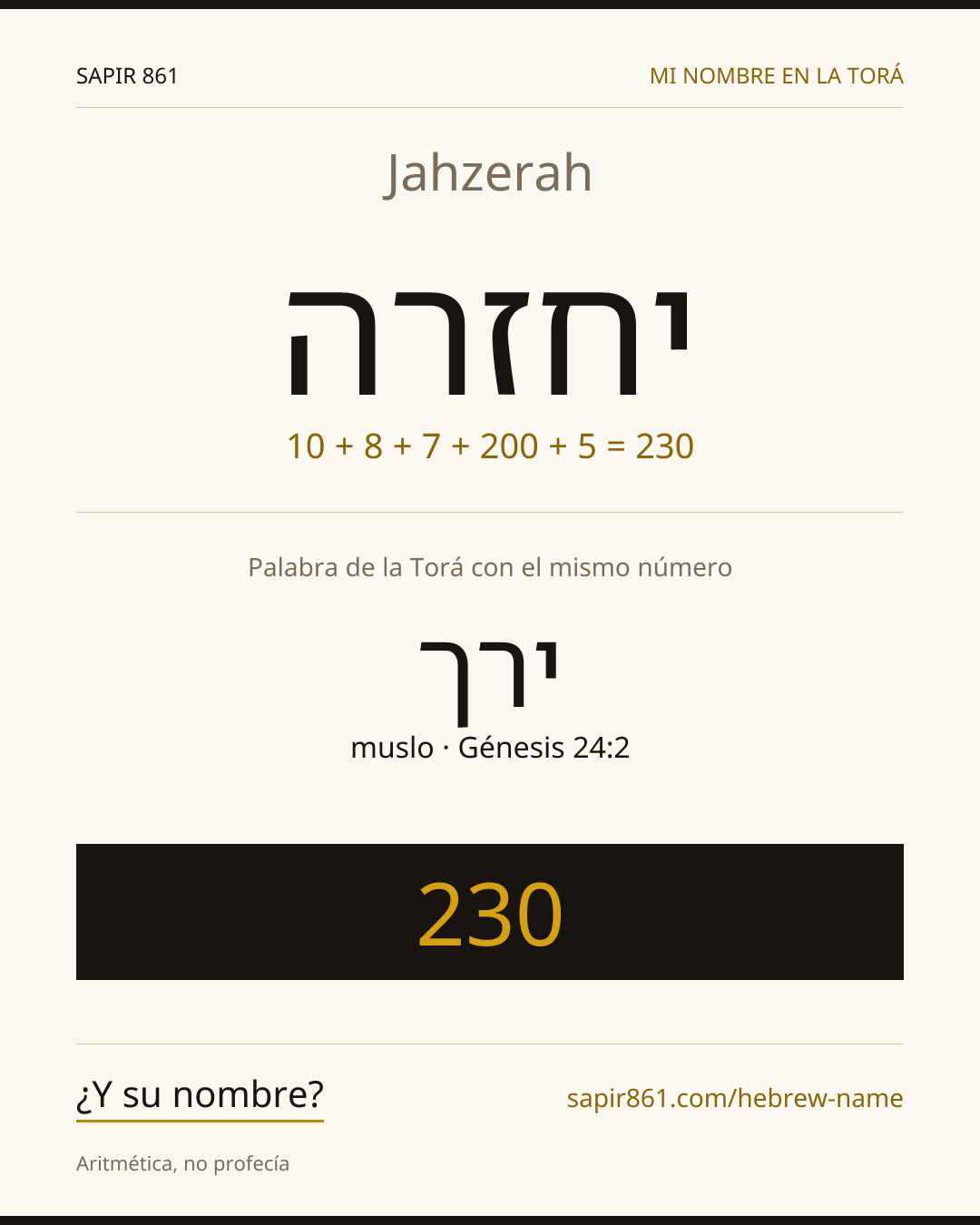 Jahzerah — יחזרה