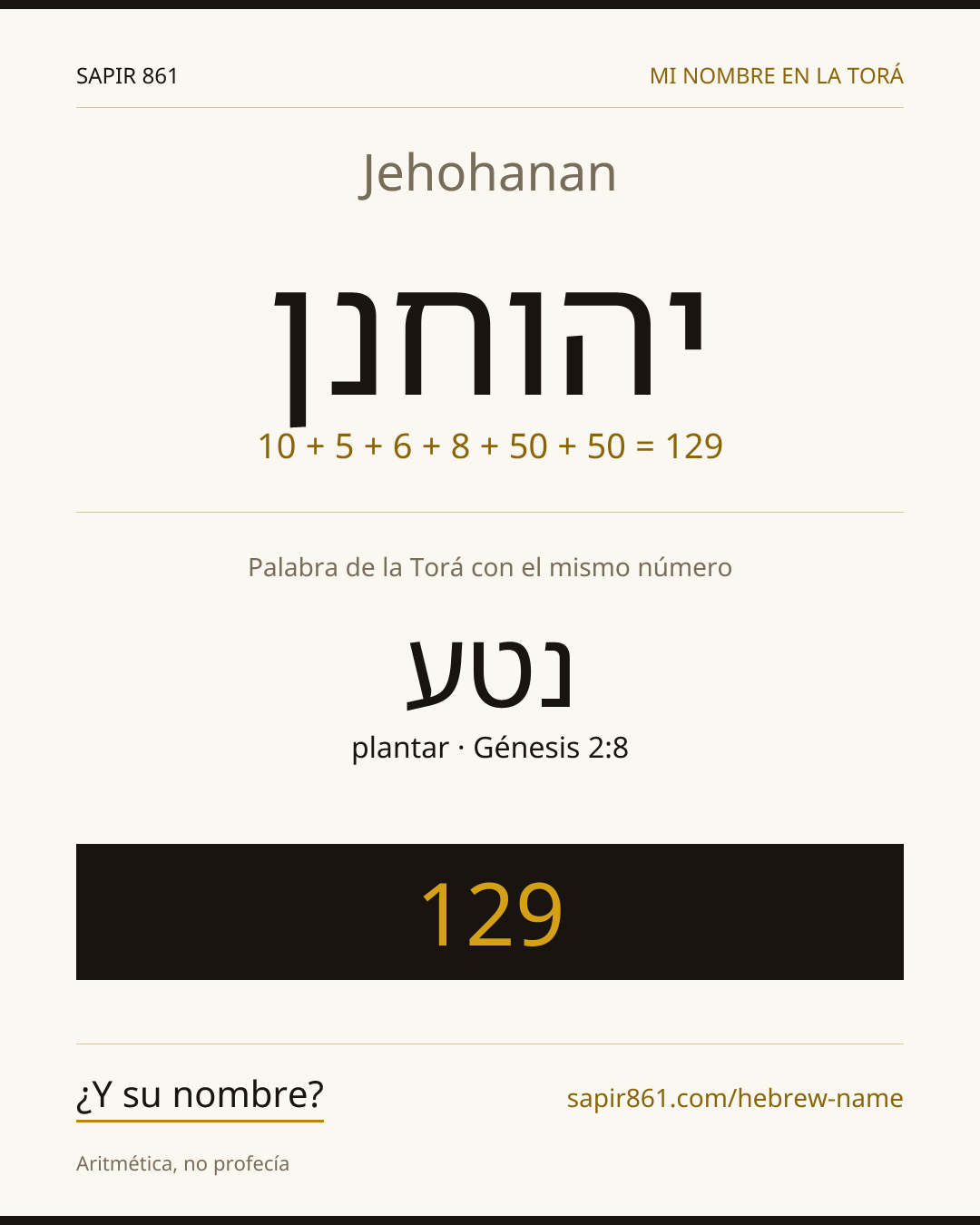 Jehohanan — יהוחנן