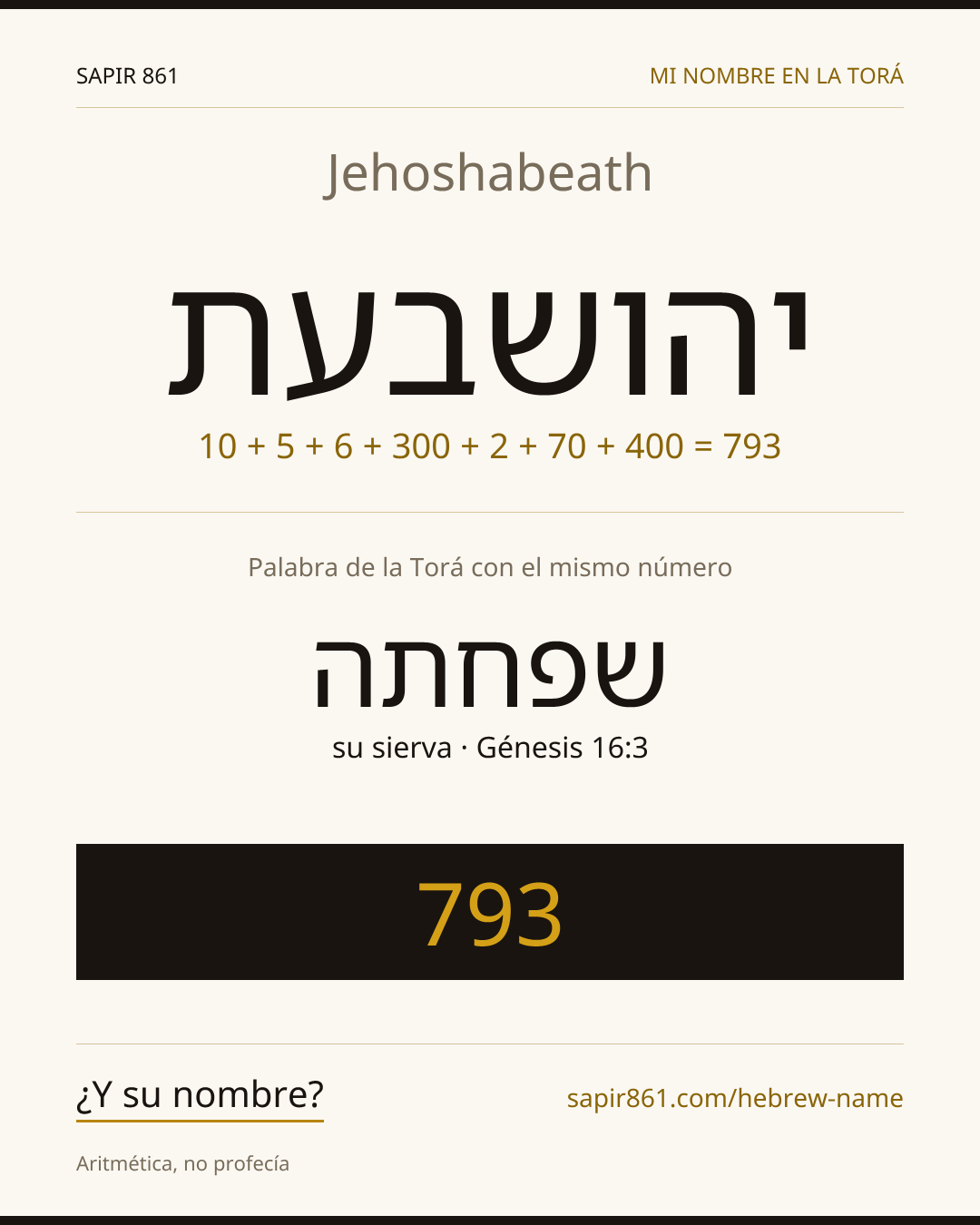 Jehoshabeath — יהושבעת
