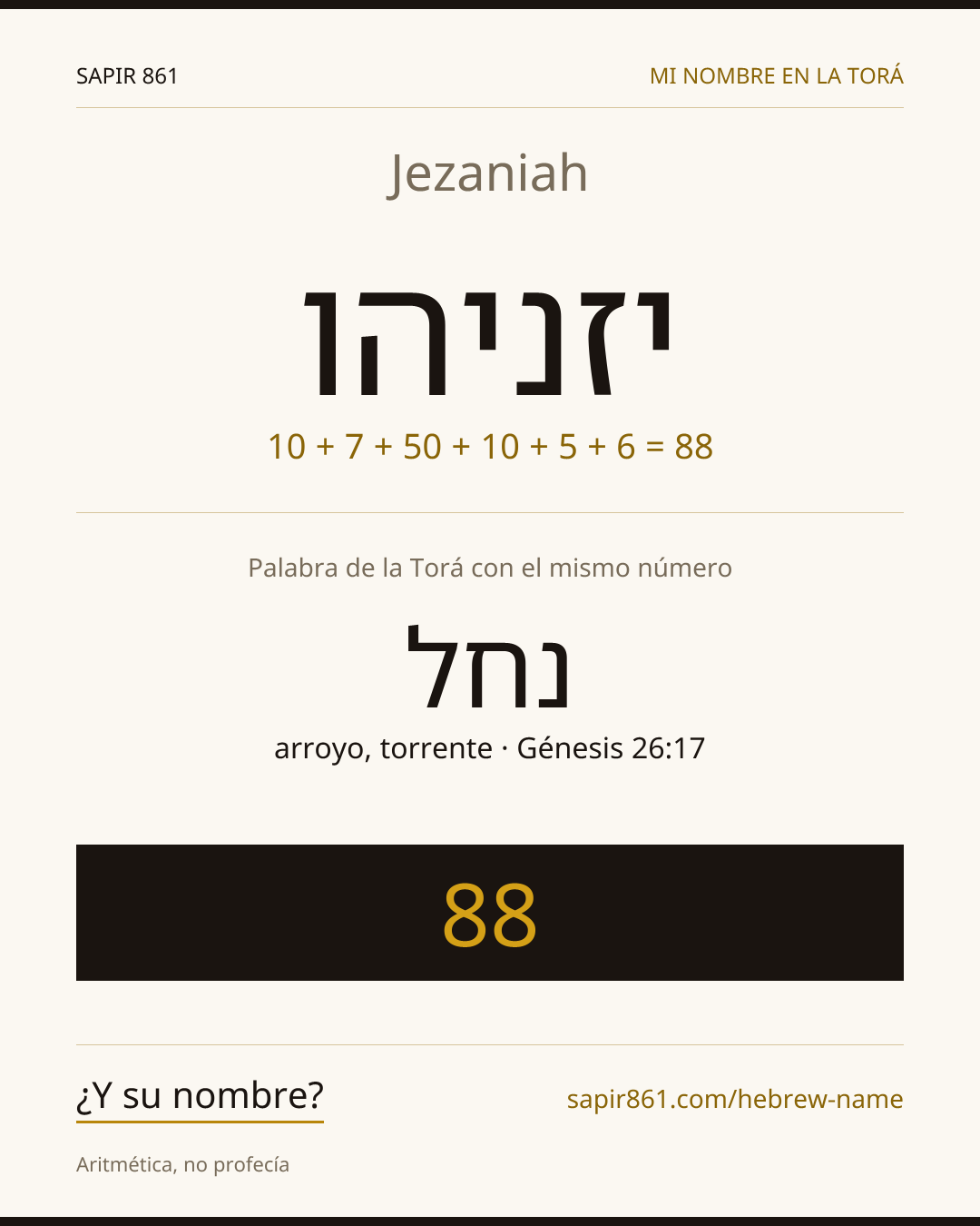 Jezaniah — יזניהו