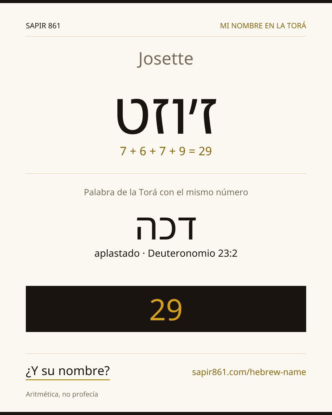 Josette — ז׳וזט