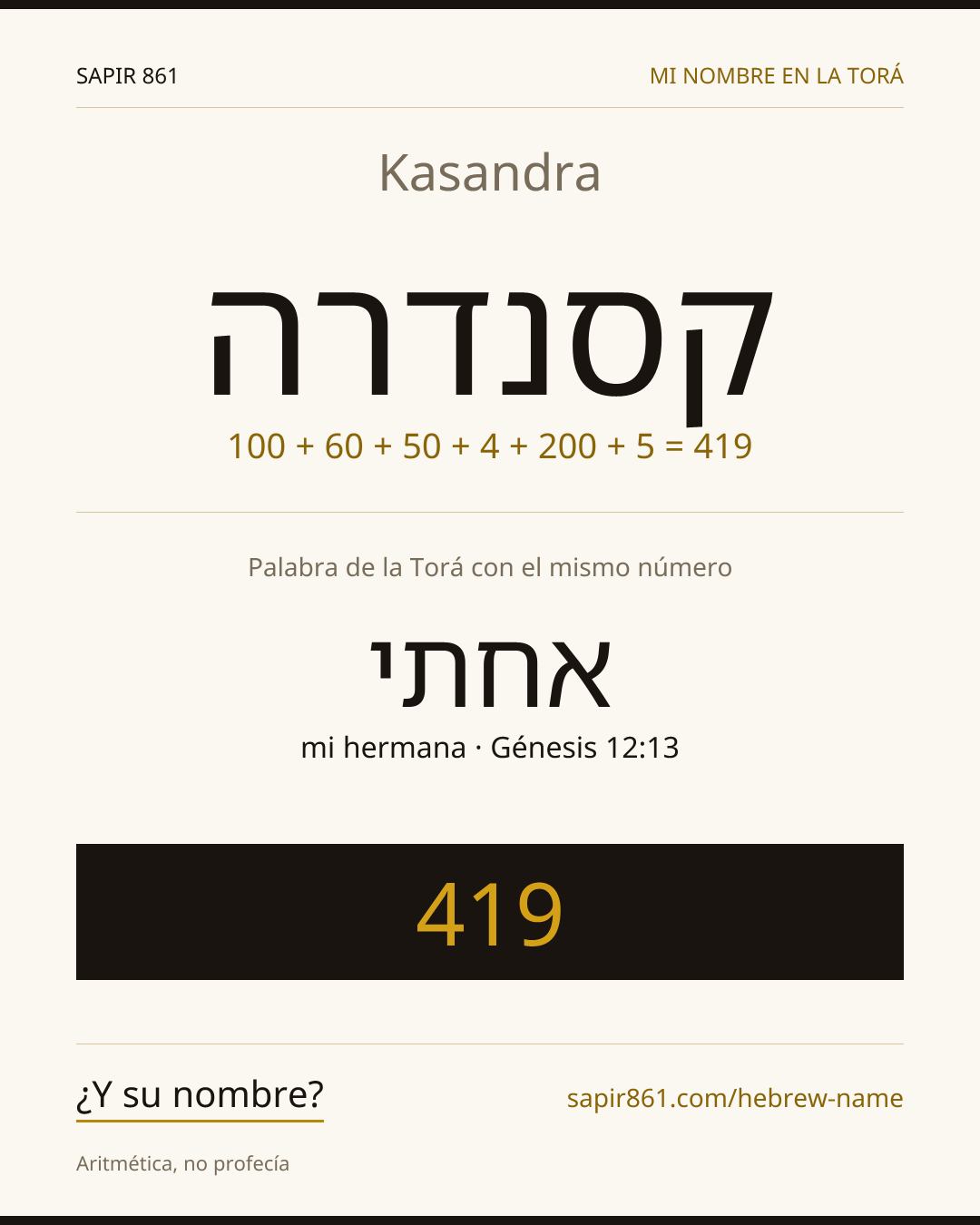 Kasandra — קסנדרה