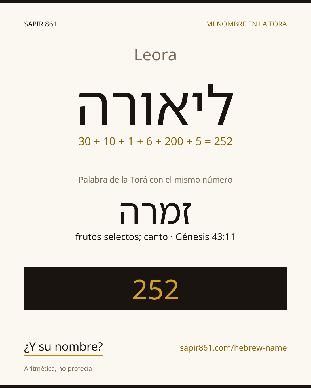 Leora — ליאורה