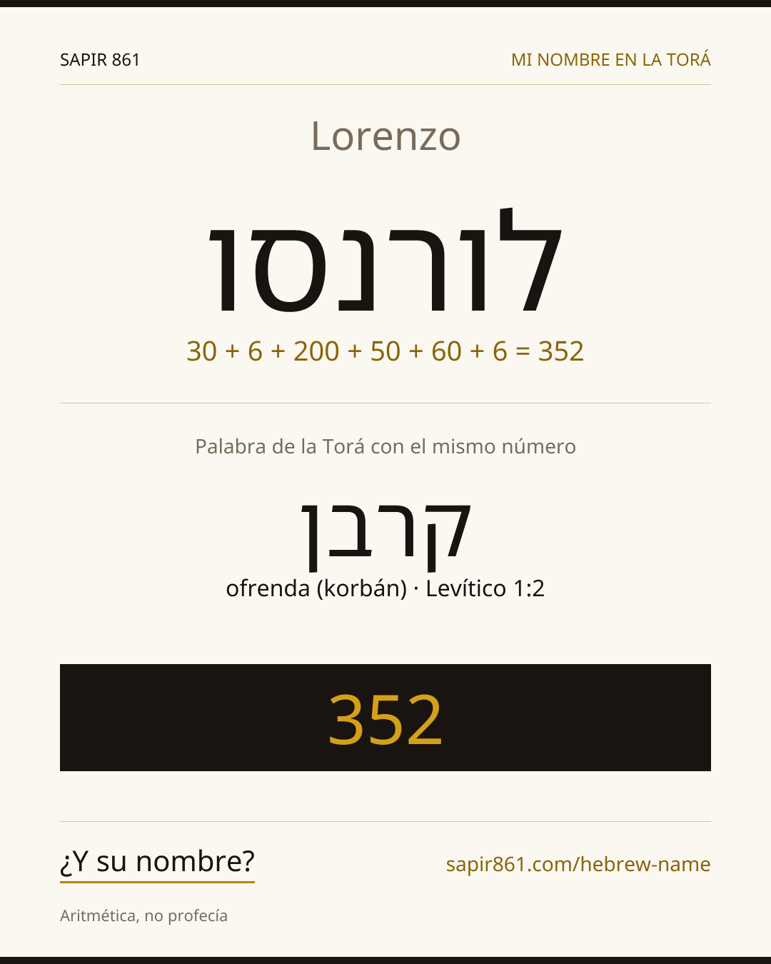 Lorenzo — לורנסו