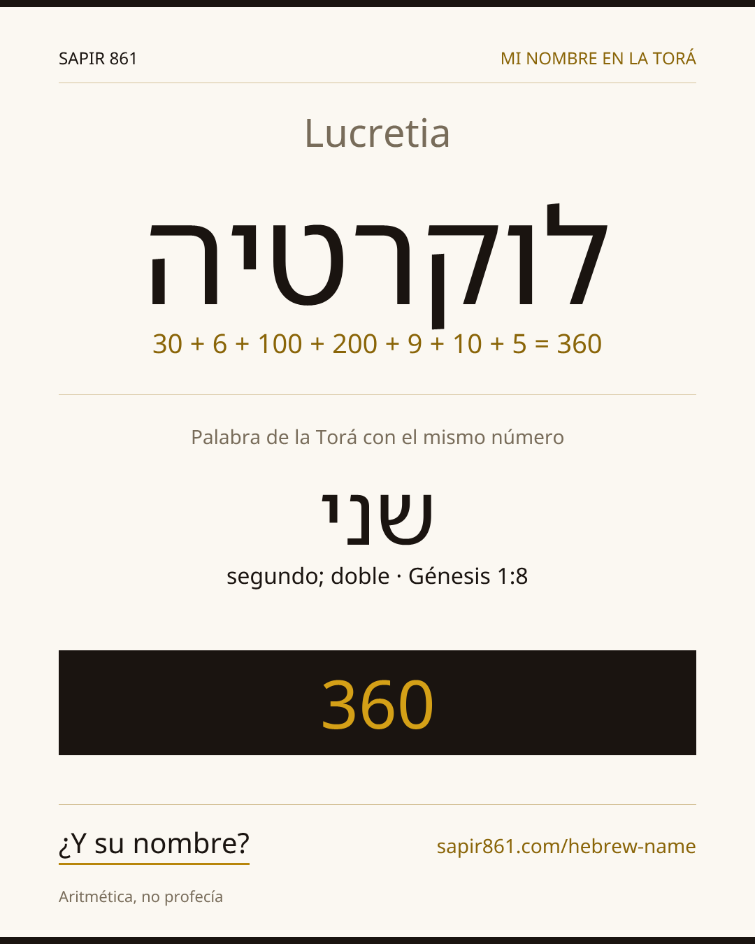 Lucretia — לוקרטיה