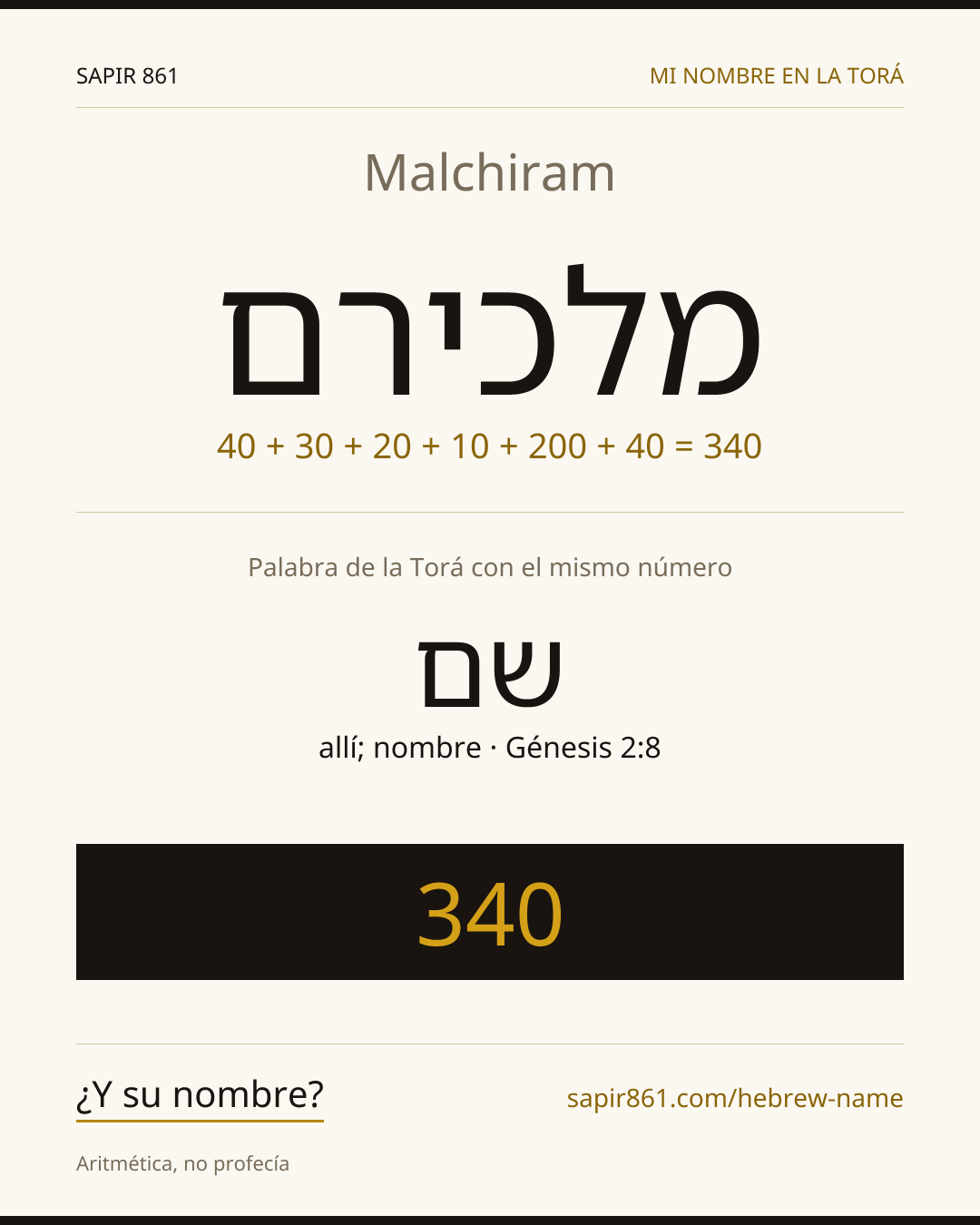 Malchiram — מלכירם
