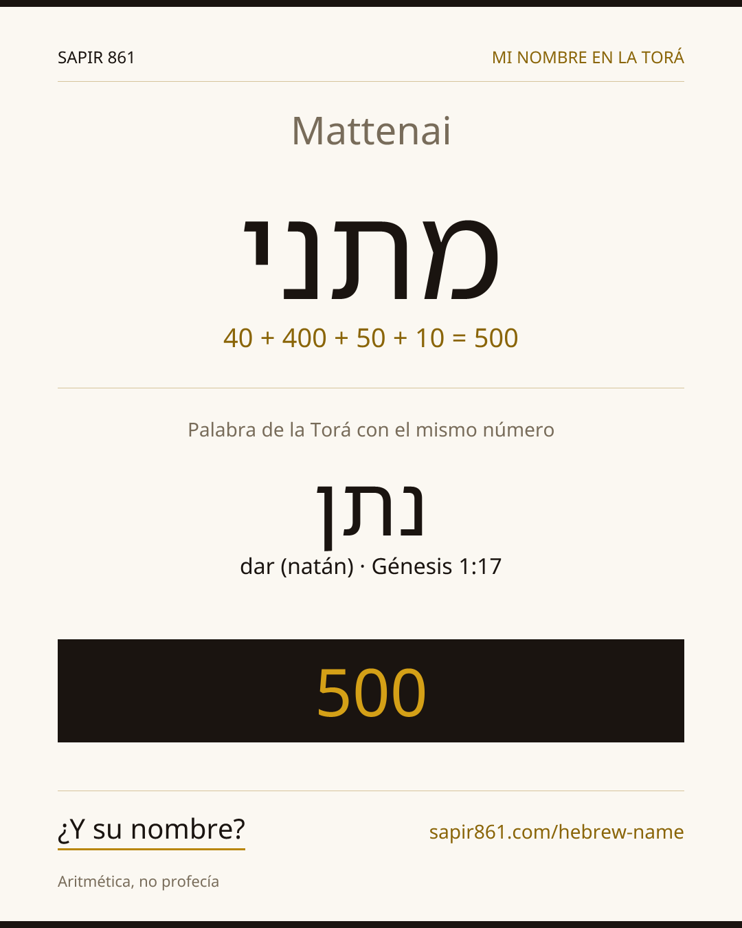Mattenai — מתני